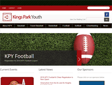 Tablet Screenshot of kingsparkyouth.com